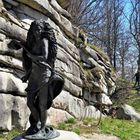 Schönheit an der Burgruine Weißenstein  im Steinwald (Oberpfalz)