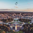 Schönstes Drohnenfoto Schloss Karlsruhe