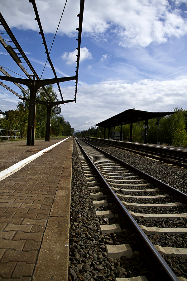 Schönwetter-Bahnsteig