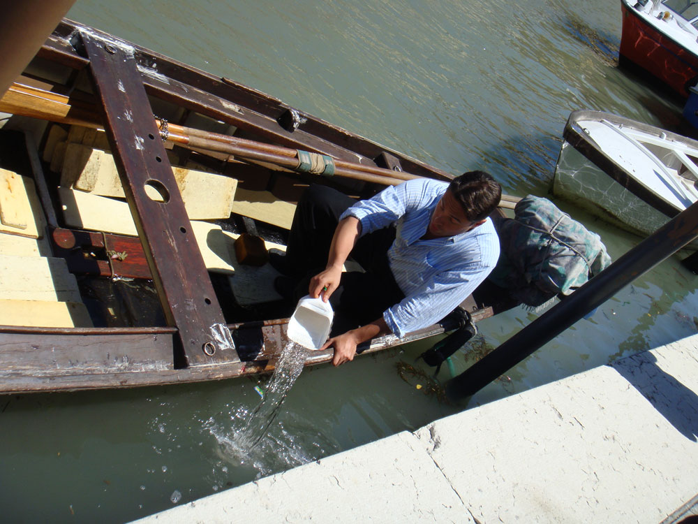 Schöpferischer Akt in Venedig