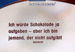 Schokolade oder nicht Schokolade?