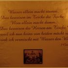 Schon ein goethe wusste was ihm gut tat -