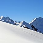 Schon im Anstieg auf dem Breithorngletscher...