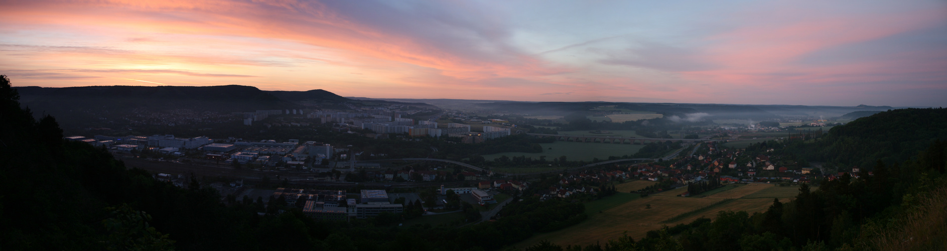 Schon wieder Lobeda zum Sonnenaufgang