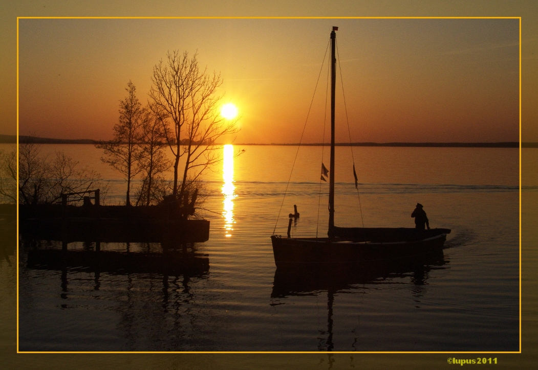 ... schon wieder sonnenuntergang am steinhuder meer