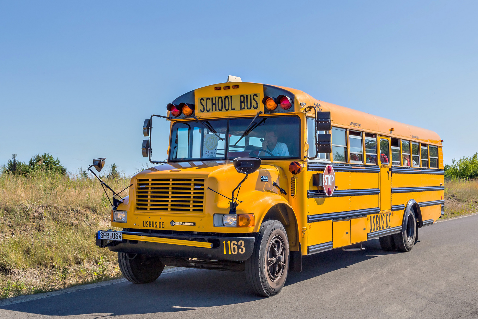 School Bus im Lausitzer Seenland