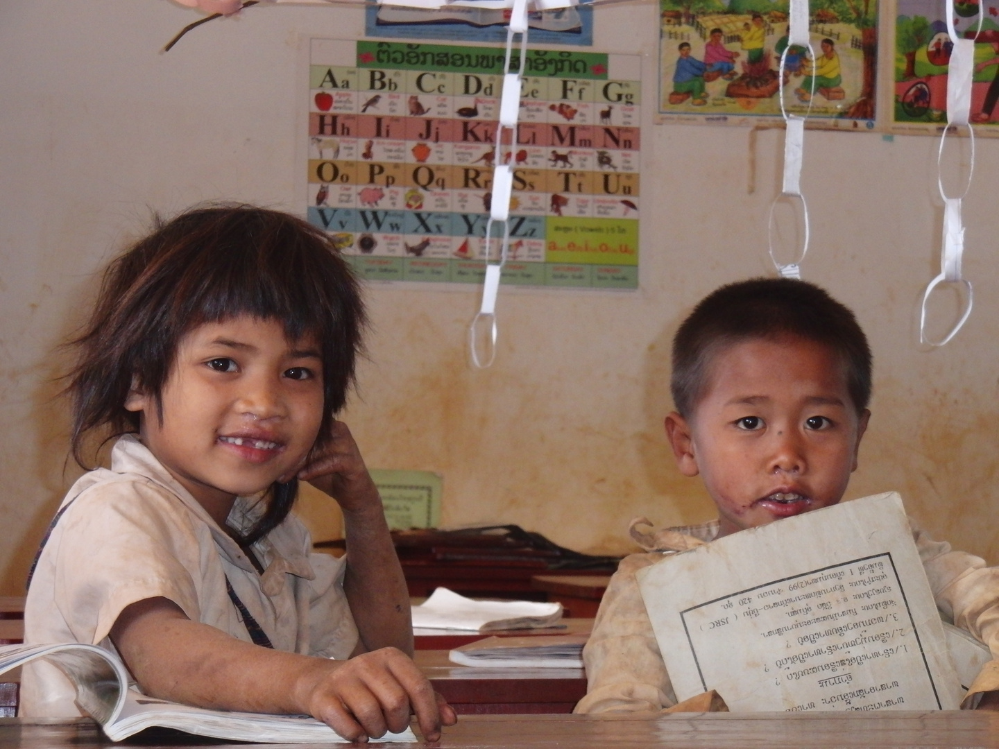 School kids on bolaven plateau