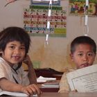 School kids on bolaven plateau