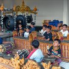 Schoolboys learning Gamelan music