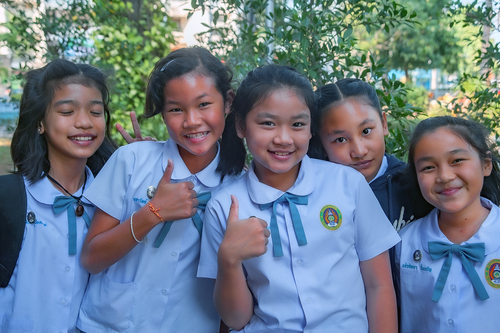 Schoolgirls group photo