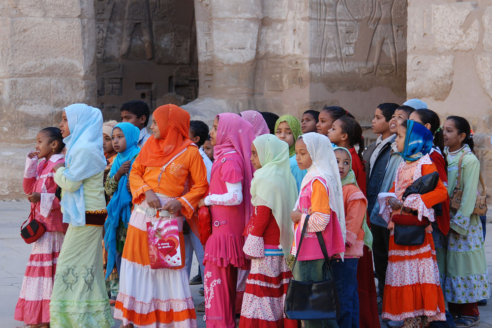 Schoolmates in Egypt