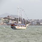schooner in the waters of Guarapari - Brazil