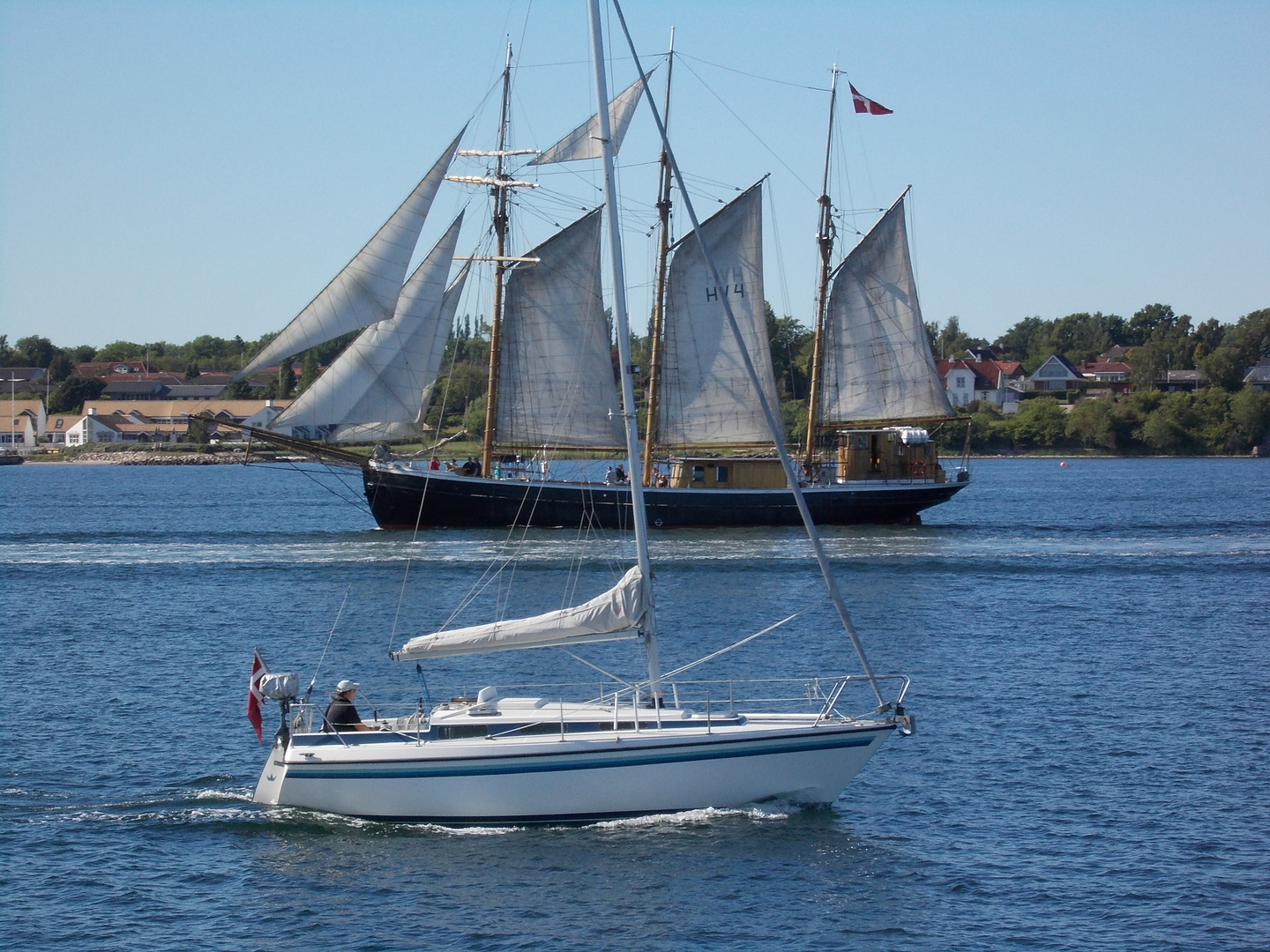 Schooner passing