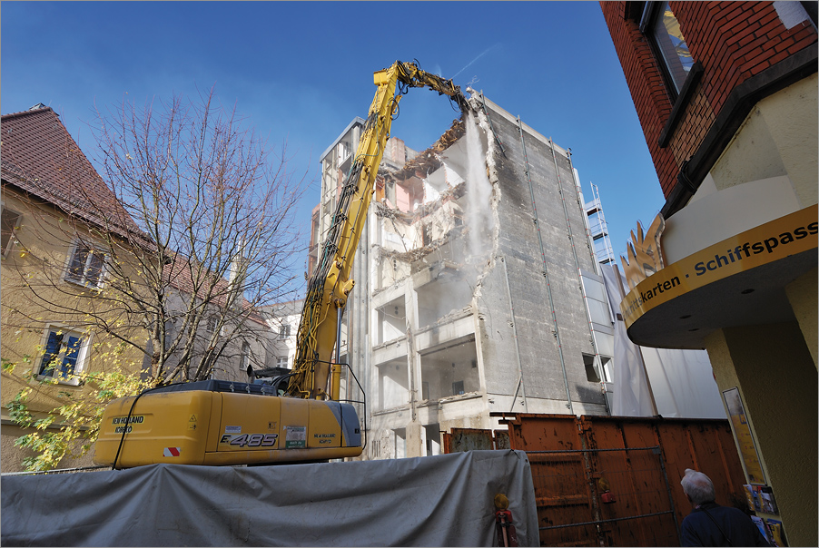 Schorndorf - Bagger am Postturm