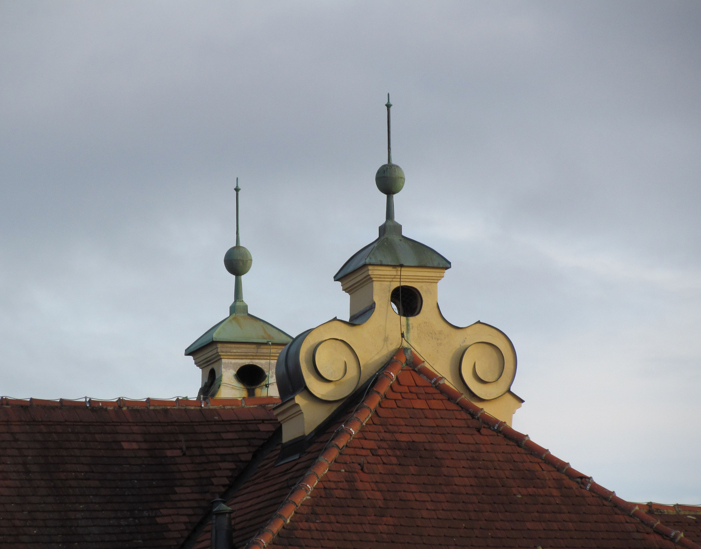 Schornsteine auf Schloss Lustheim