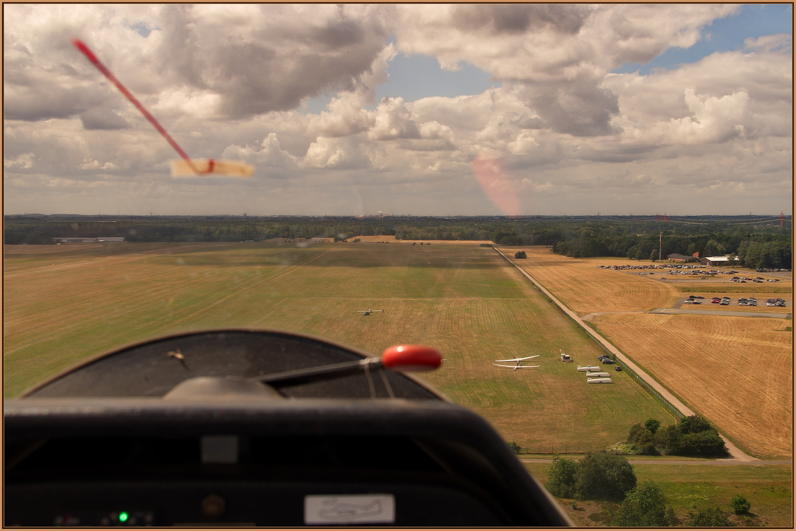 Schorsch im Landeanflug...