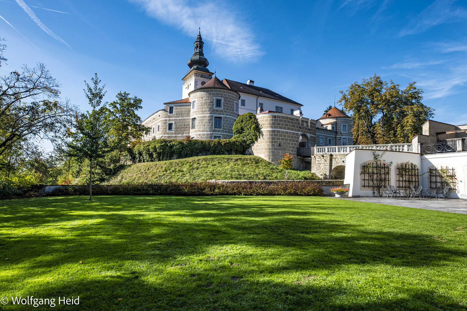 Schoss Weinberg in Oberösterreich.