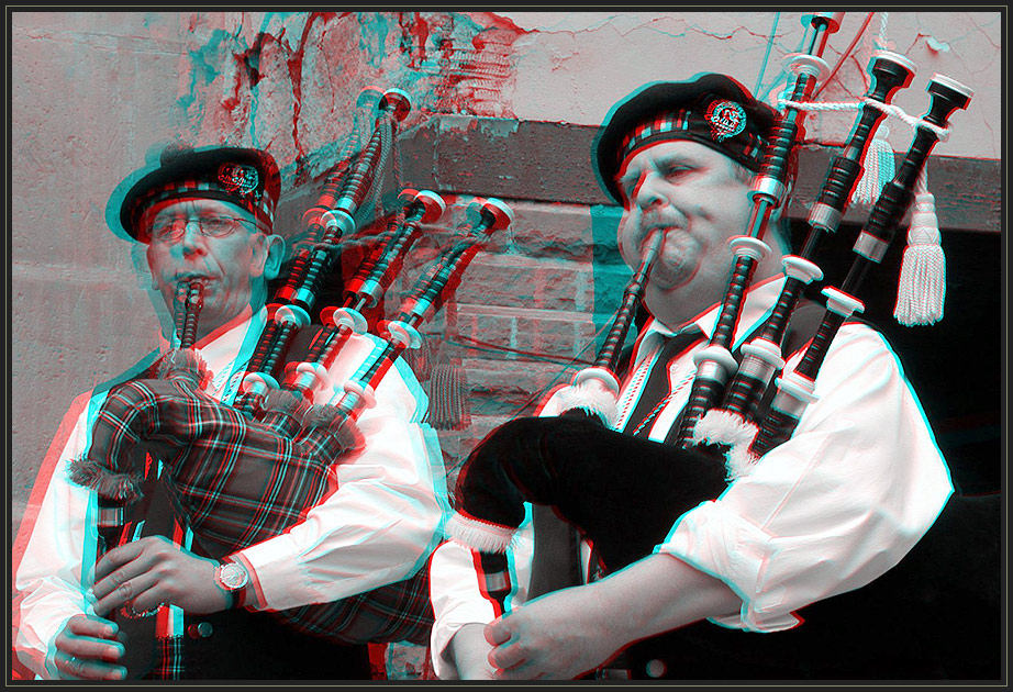 Schottenmusik 3D Anaglyphe