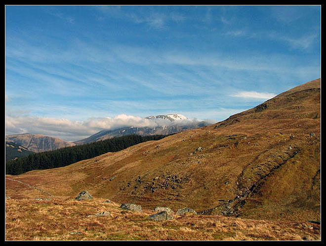 Schottland 2005 - Blick auf Ben Nevis vom WHW