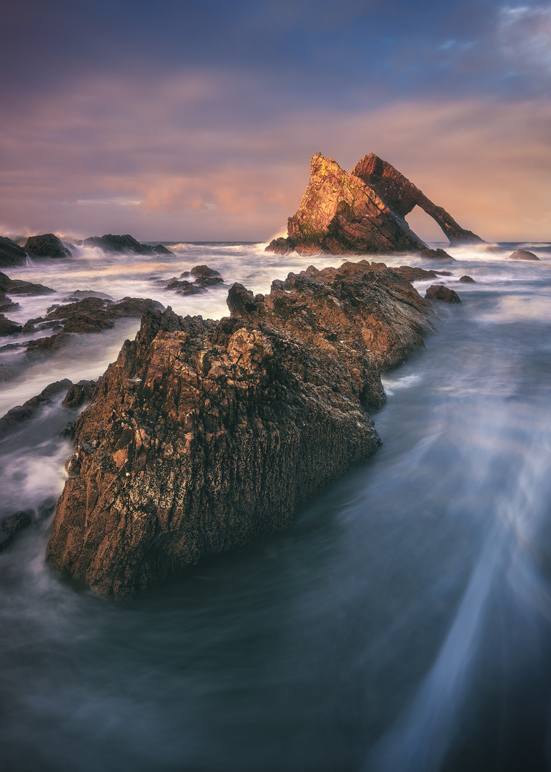 Schottland - Bow Fiddle Rock Sunset