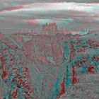 Schottland- Dunottar Castle (3D Rot/Cyan)