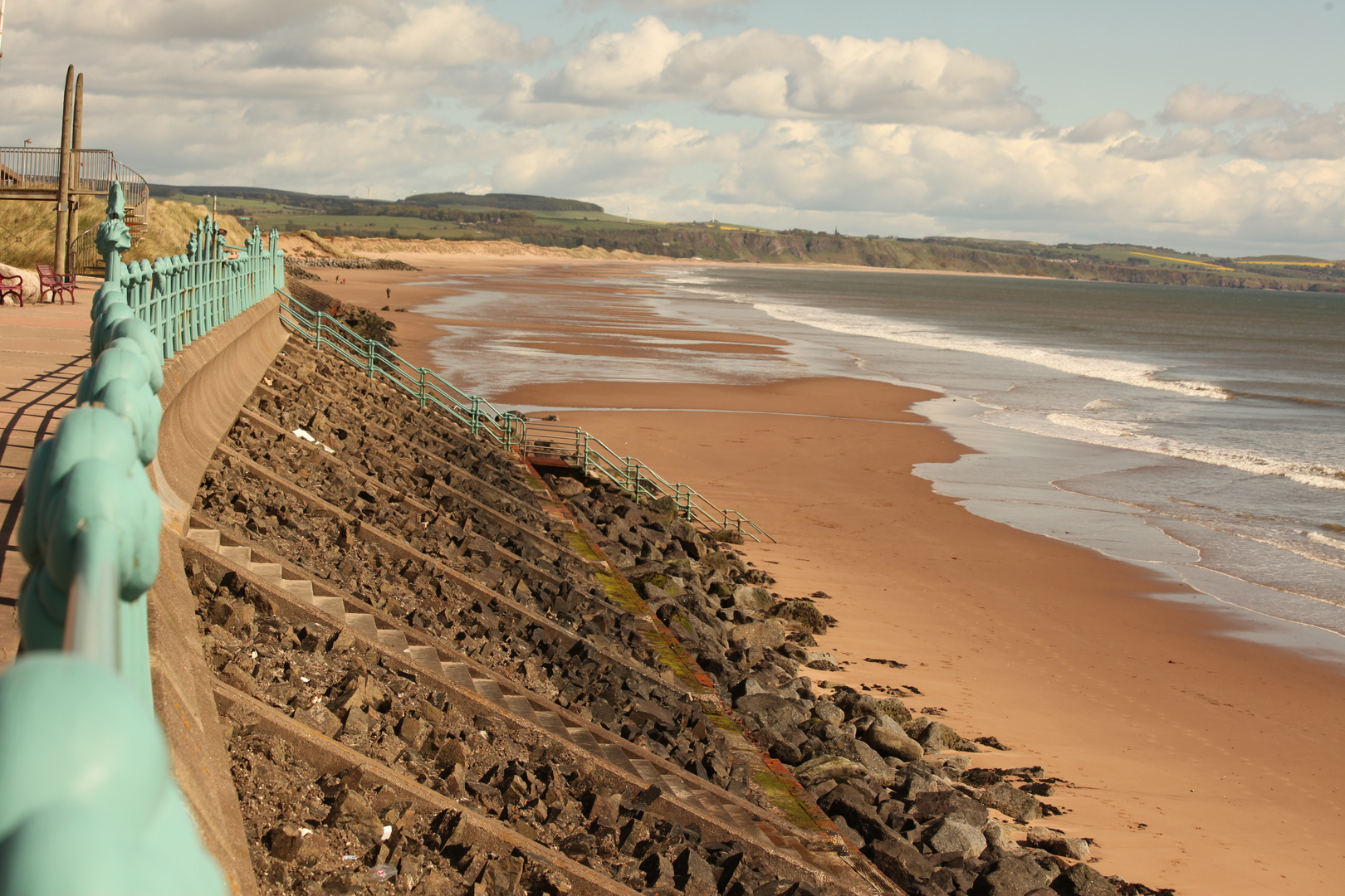 Schottland ein unendlicher Strand in ein weiter siecht