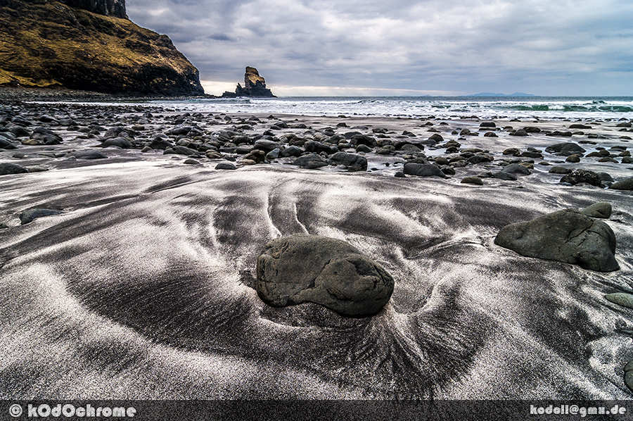 Schottland, Talisker Bay Beach, Sandmuster