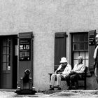 Schottland Urlaub 2017 - old men on the park bench