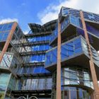 Schräge Architektur an den Kölner WDR Arkaden