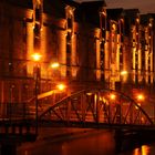 Schräge Brücke in der Speicherstadt