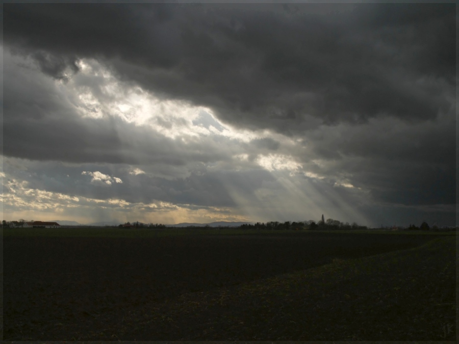 schräges licht von oben