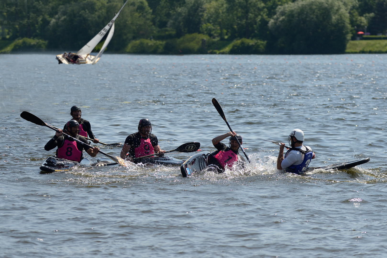 Schräglage am See