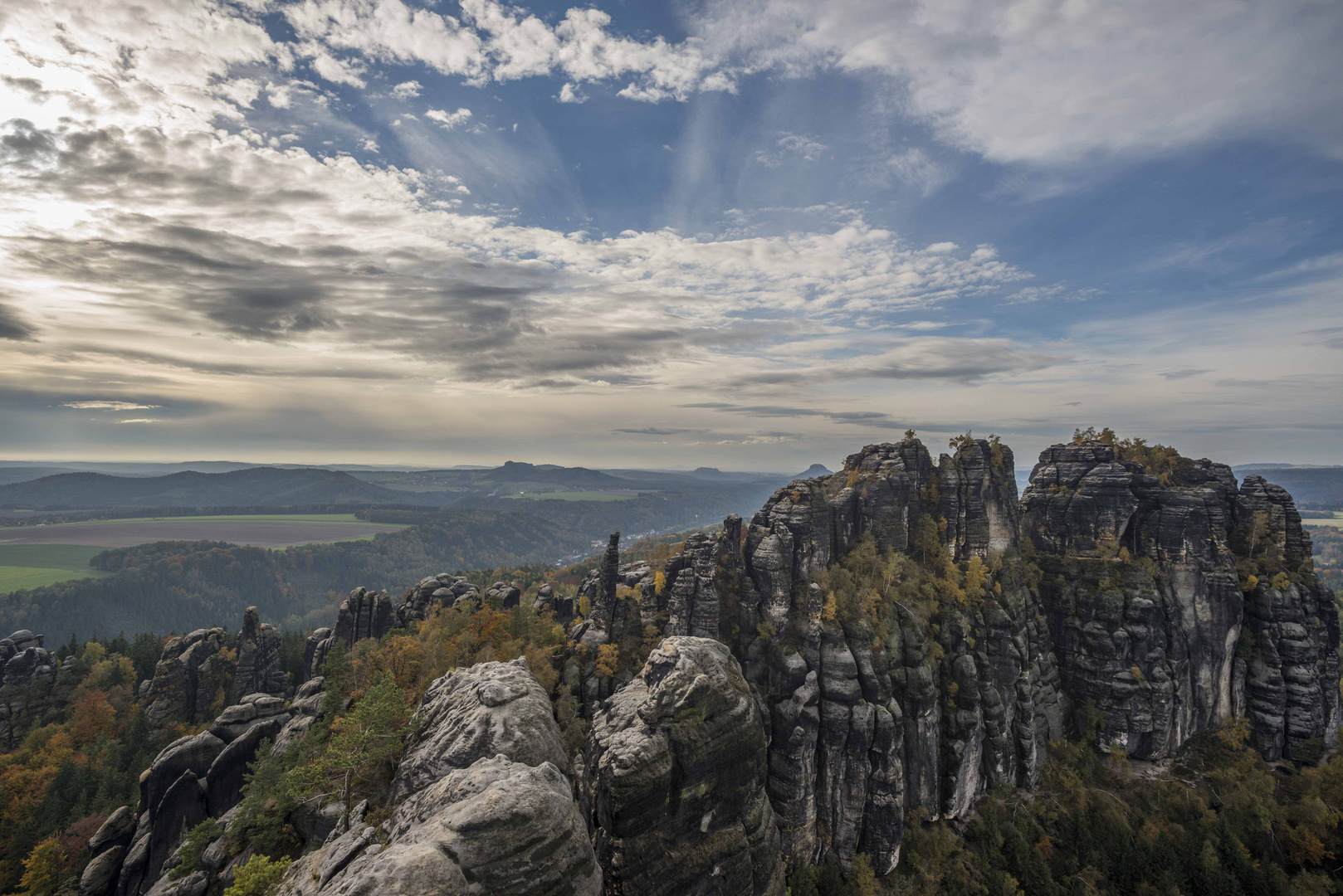 Schrammsteine im Elbsandsteingebirge