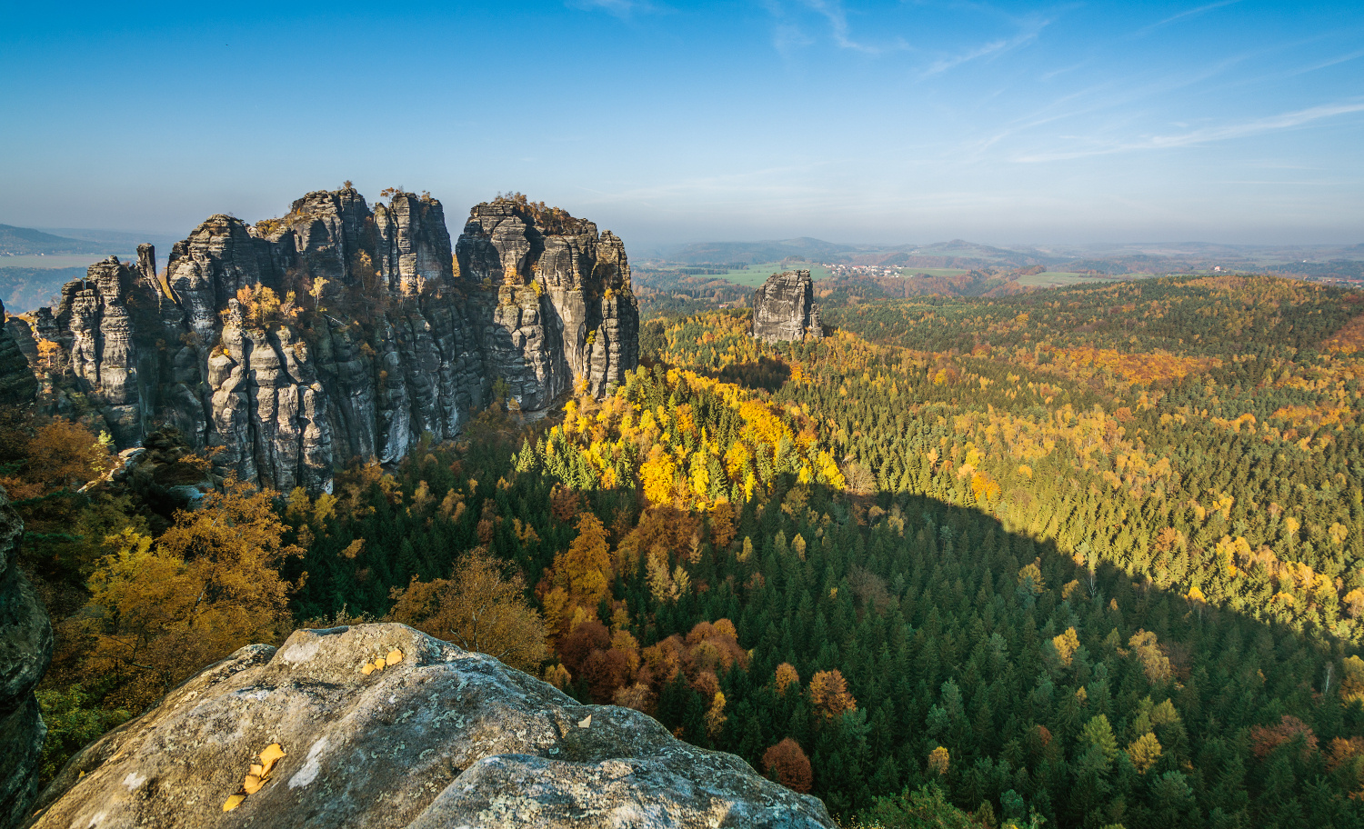 Schrammsteine im Herbst