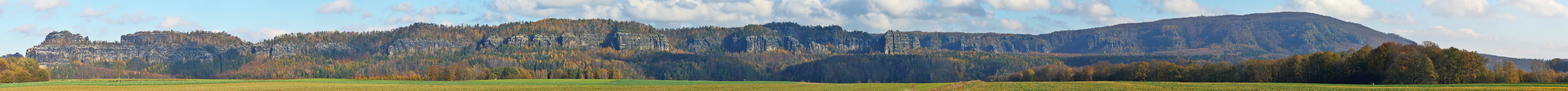 Schrammsteine mit allen Felsengruppen bis zum Großen Winterberg komplett...