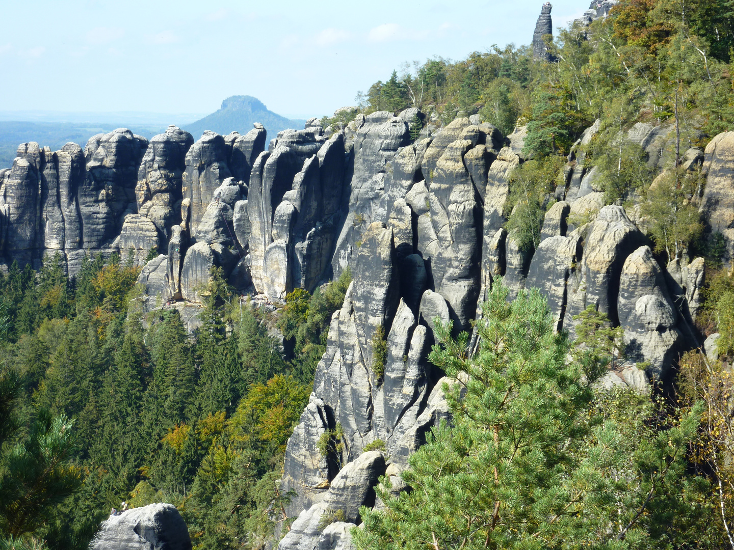 Schrammsteine mit Lilienstein