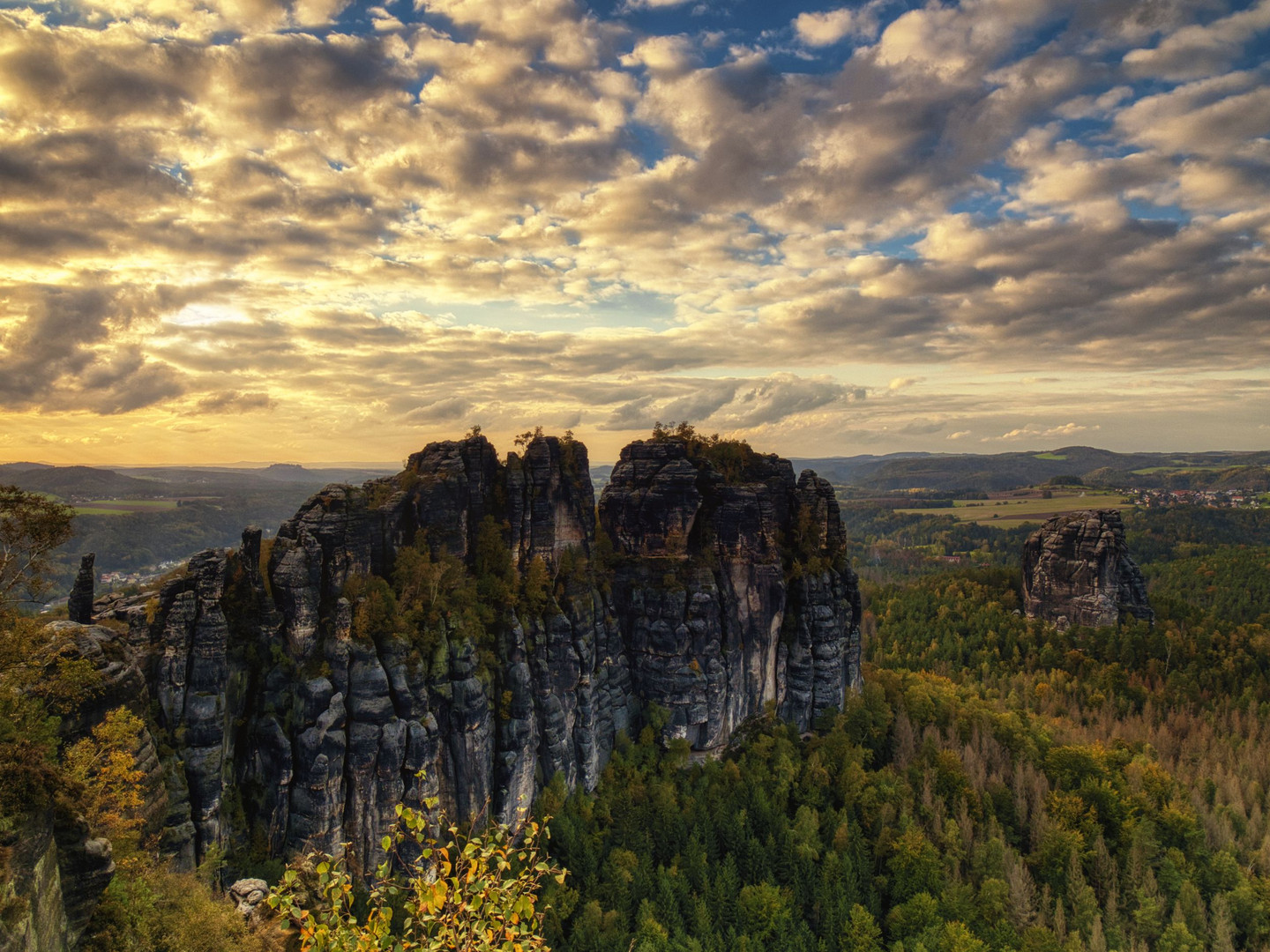 Schrammsteine Nationalpark sächsische Schweiz