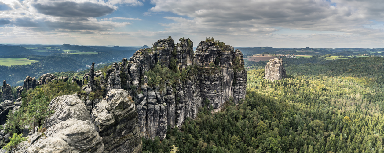 Schrammsteine Panoramabild