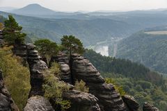 Schrammsteine und Elbtal