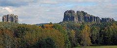 Schrammsteine und Falkenstein in der Sächsischen Schweiz...