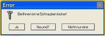 Schraube locker