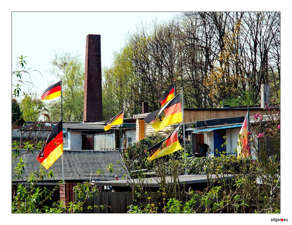 Schrebergartenpatriotismus hinter'm Bahndamm