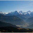 Schreckhorn, Finsteraarhorn, Eiger Mönch und Jungfrau.