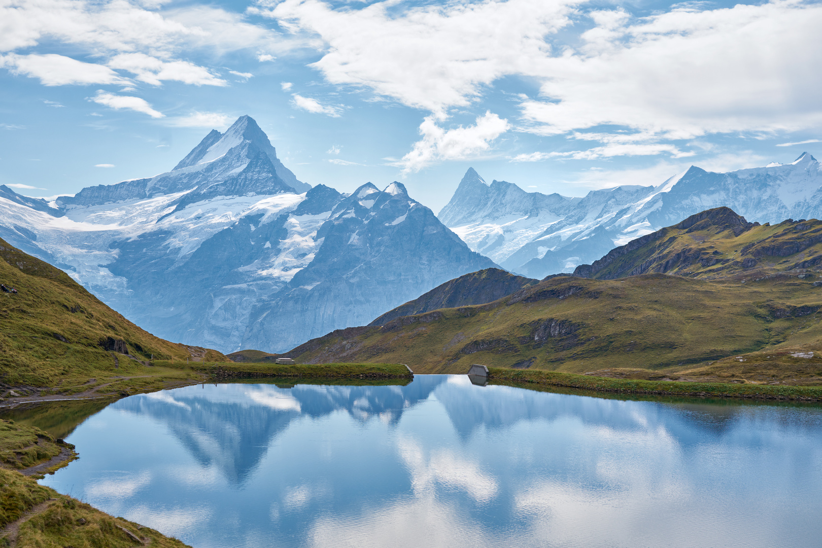 Schreckhorn und Finsteraarhorn