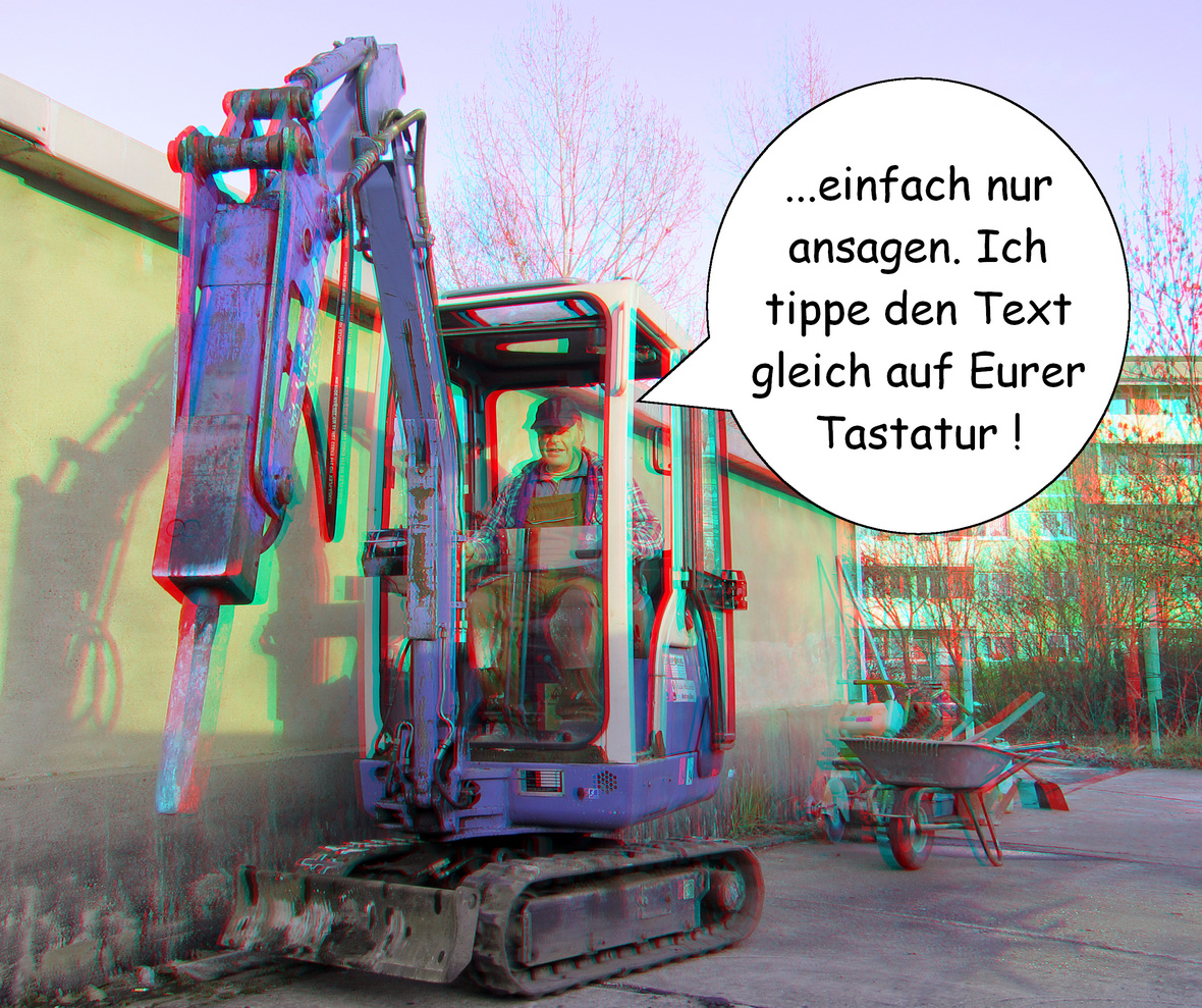 Schreibprogramm (3D-Foto)