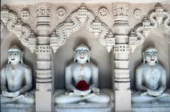 Schrein im Jain Heiligtum von Palitana (Gujarat)