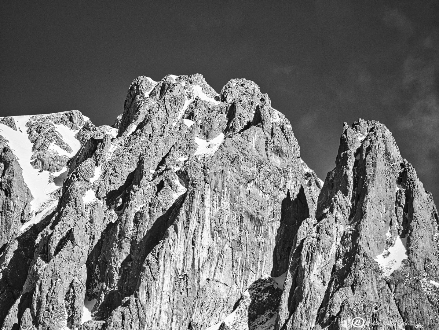 Schroffe Bergspitze