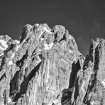 Schroffe Bergspitze