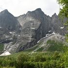 Schroffe Felsen am Trollveggen