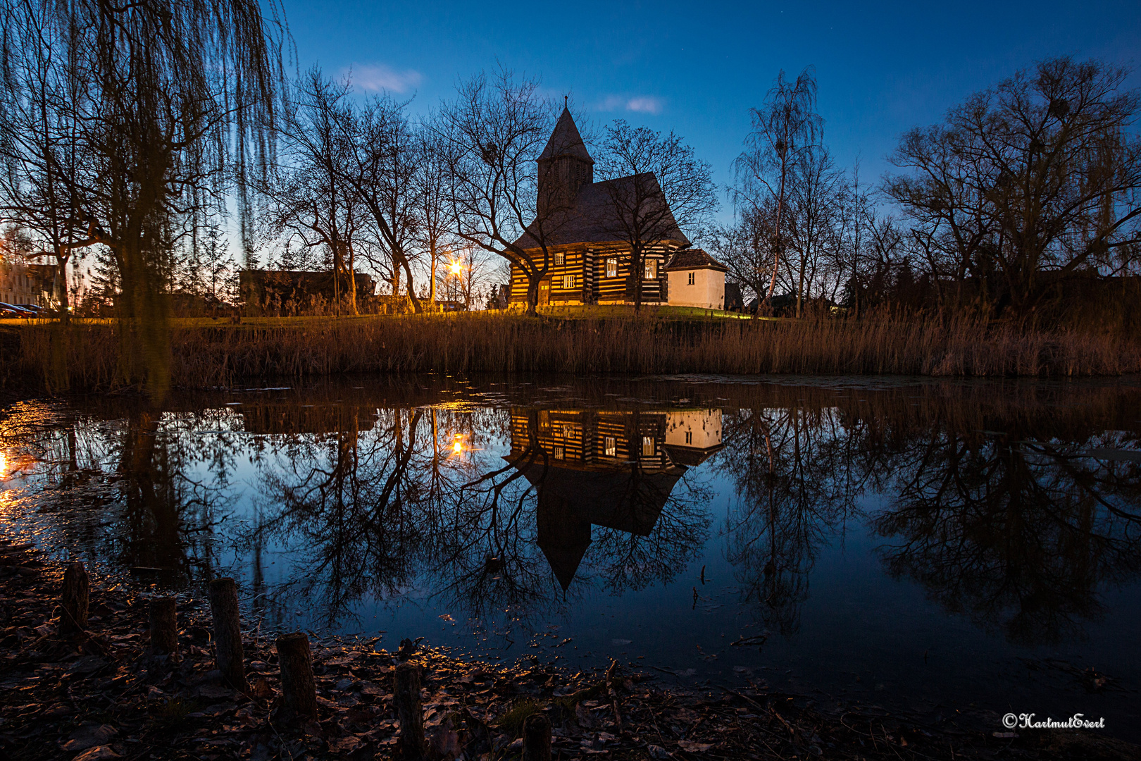 Schrotholzkirche in Wespen